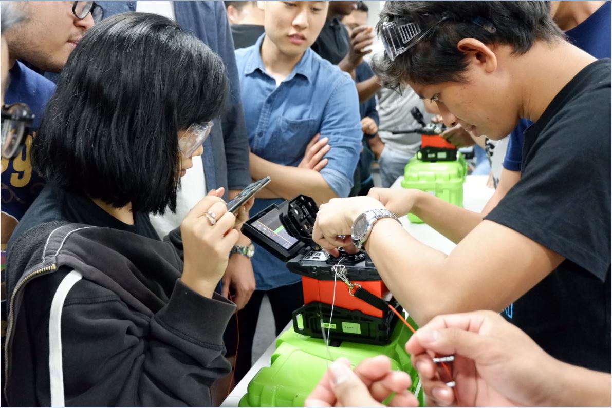 IT Students get hands-on experience at Cabling Workshop